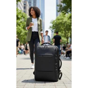 Imagem de Mochila Viagem Executiva Expansível 40L Notebook 17" Preto - Congratul