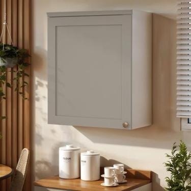 Imagem de Armário Aéreo para Cozinha 1 Porta Provençal Americano 100% Mdf Ilumin