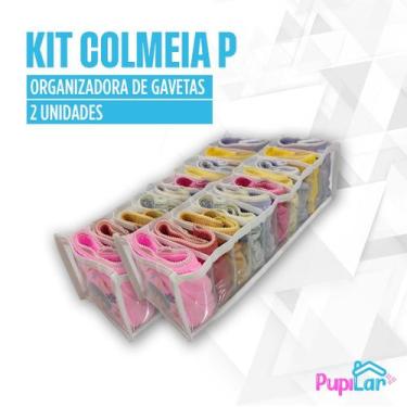 Imagem de Kit 2 colmeias organizadoras p 10x12x35 p/ roupas pequenas - pupilar