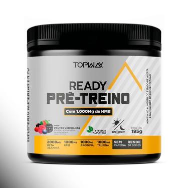 Imagem de Pré Treino Ready Hmb Sem Cafeína 195G Topway Frutas Vermelha-Unissex