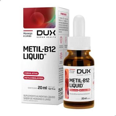 Imagem de Vitamina B12 Metil Liquid 20ml Dux Nutrition, Morango e Limão