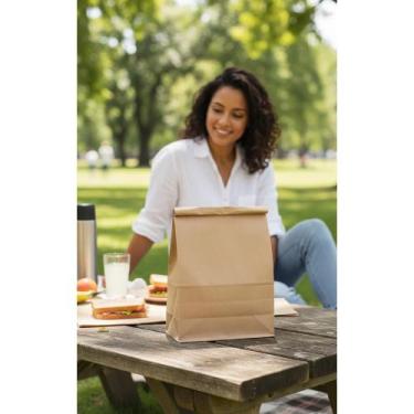 Imagem de Saco Delivery Kraft GG 100und - Reforçado para Alimentos - Congratulat