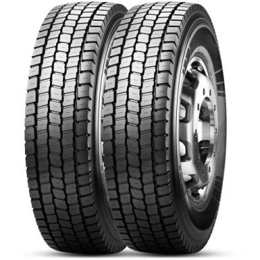 Imagem de Kit 2 Pneu Argantis by Pirelli Aro 22.5 275/80R22.5 149/146M TL M+S A.
