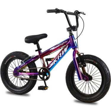 Imagem de Bicicleta KRW Aro 16 Infantil Aço Carbono Sem Marchas Freio V-Brake com Descanço BigBoy Menino M16-Masculino