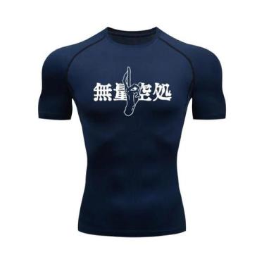 Imagem de Camiseta De Compressão Masculina De Secagem Rápida Para Academia, Mang
