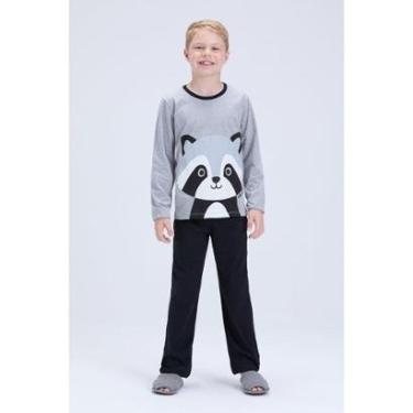 Imagem de Pijama Infantil Masculino de Inverno Guaxinim-Masculino