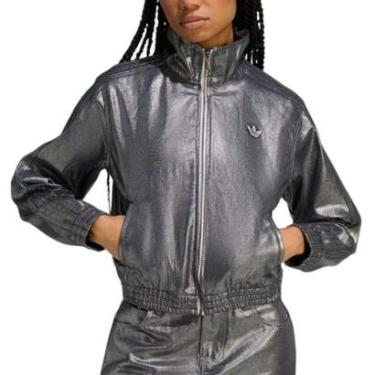 Imagem de Jaqueta Adidas Jeans Firebird Silver Metalic-Feminino