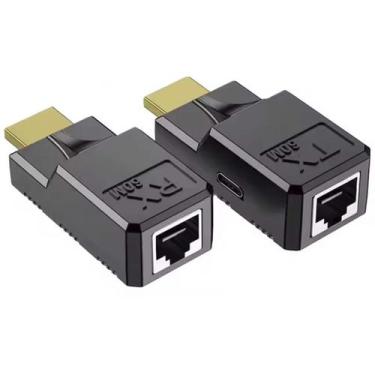 Imagem de Extensor Hdmi 60 Metros 1 Cabo Rede Cat6/6a Full Hd Usb C - SwTech