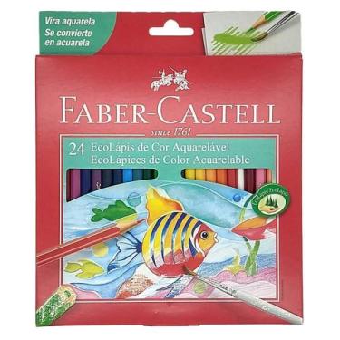 Imagem de Lapis de cor 24cores aquarelavel faber castell - FABER-CASTELL