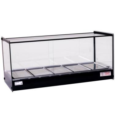 Imagem de Estufa EVR Vitrine Para Salgados 5 Bandejas Titã, 110V, Preto