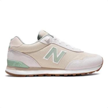 Imagem de Tênis New Balance 515 V2 Feminino, Bege, Verde, 34
