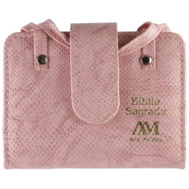 Imagem de Bíblia com Alça - Bolso - Rosa - Editora Ave-Maria