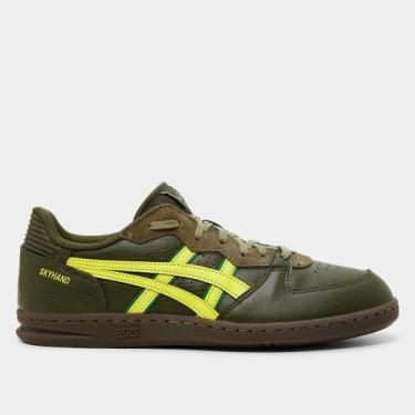 Imagem de Tênis Asics Skyhand OG, Verde, Amarelo, 36