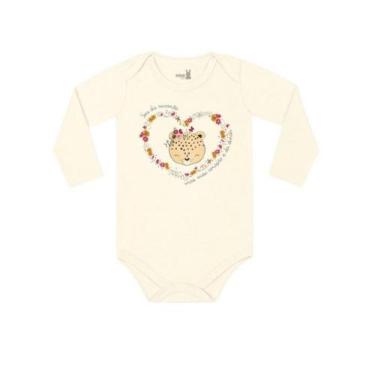 Imagem de Body bebê menina manga longa rosa ref 9404 - Kiko, G, Offwhite