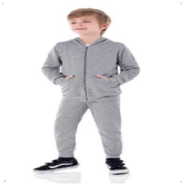 Imagem de Calça Menino Juvenil Em Moletinho Básico Teen - Marlan, Cinza, 12