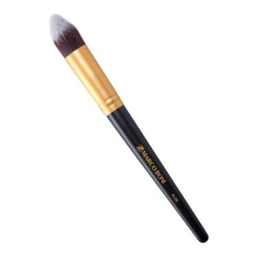 Imagem de Pincel Maquiagem Kabuki Cônico Profissional Nº 6 Marco Boni, Dourado