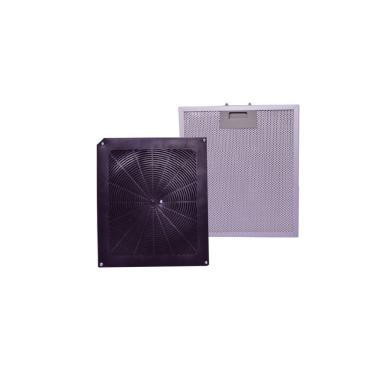 Imagem de Kit Filtros para Coifa Fogatti Cvc Antiga Vidro Curvo Alumínio Lavável 30,8cm X 27,2cm X 0,9cm Preto