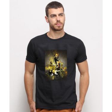 Imagem de Camiseta masculina Preta algodao John Petrucci Guitarrista Famoso