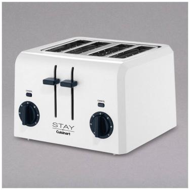 Imagem de Torradeira Pop Up 4 Fatias Cuisinart Branco 4 Ranhuras Controle 7 Níveis 120V