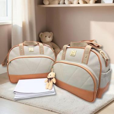 Imagem de Kit Bolsas Bebe Maternidade Classic Enxoval Miellu Bolsas com Trocador