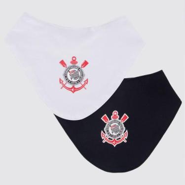 Imagem de Kit 2 Babadores Corinthians - Torcida Baby, Único