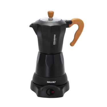 Imagem de Cafeteira Italiana Elétrica Mallory Essenza Preparo em 6 min Preta