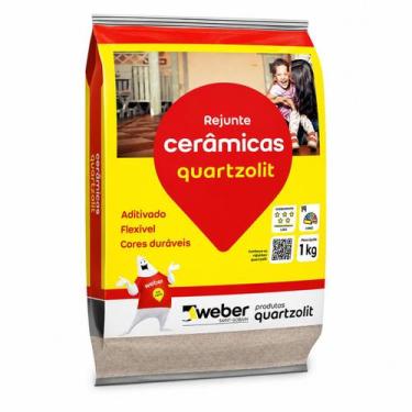 Imagem de Kit 15kg Rejunte Cerâmicas Flexível Piso Parede Quartzolit, Corda