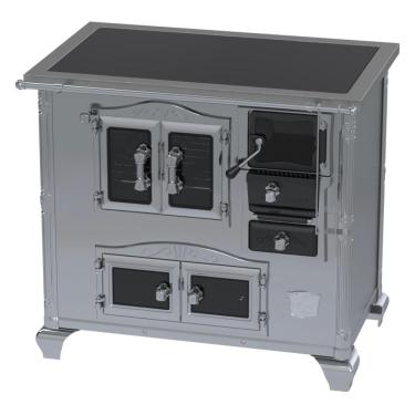 Imagem de Fogao a Lenha Venax n 2 Imperador Vitreo Premium Inox SE