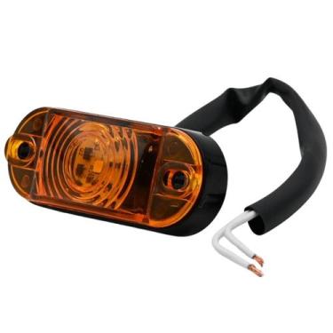 Imagem de Lanterna Delimitadora Lateral Caminhões LED Bivolt Âmbar 12v 24v - DSC