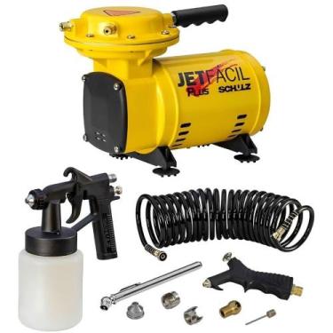 Imagem de Motocompressor de Ar Jet Fácil Plus Compacto Portátil com Acessórios A