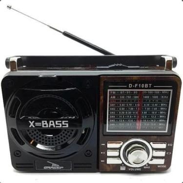 Imagem de Rádio Retrô Analógico Portátil Bluetooth Grasep D-F10BT AM/F - Congrat