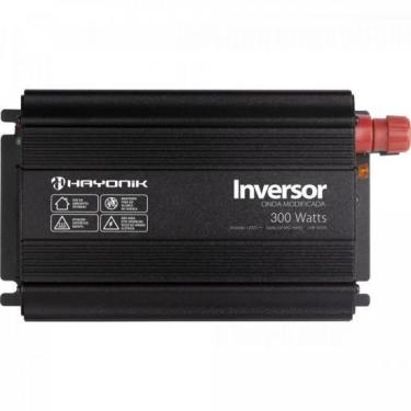 Imagem de Inversor de onda Modificada 300W 12VDCOM220V USB Cinza Escuro Hayonik