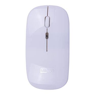 Imagem de Mouse Óptico Bluetooth Recarregável - Silencioso Slim LED (Branco)