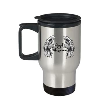 Imagem de Caneca de viagem Angel Whisperer – Caneca térmica Angel Whisperer – Presentes Angel Whisperer