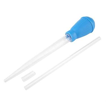 Imagem de Pipette Dropper, trocador de água de aquário de aquário com tubo prolongado, ferramenta de transferência de água para alimentador de pipetas de aquário com tubo de extensão para limpador de areia de aquário