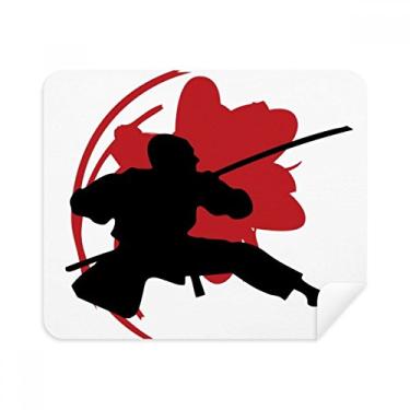 Imagem de Japan Sakura Outline Pano de limpeza Ásia Limpador de tela 2 peças Tecido de camurça