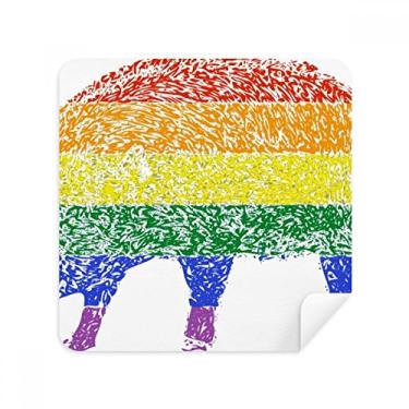 Imagem de Rainbow Gay Porco LGBT óculos de limpeza de tela tecido de camurça pacote com 2