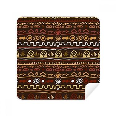 Imagem de Pano de limpeza de tela estilo aborígene tribal africano, tecido de camurça, pacote com 2