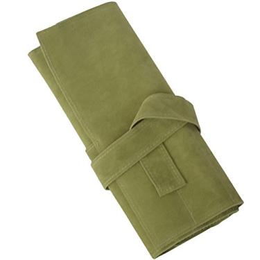 Imagem de Bolsa de tesouras de salão de microfibra de tecido de microfibra para cabeleireiros de barbeiro estilosos, CC6027JDB2-8, Verde