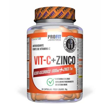 Imagem de Vit C + Zinco 60 Capsulas - Profit