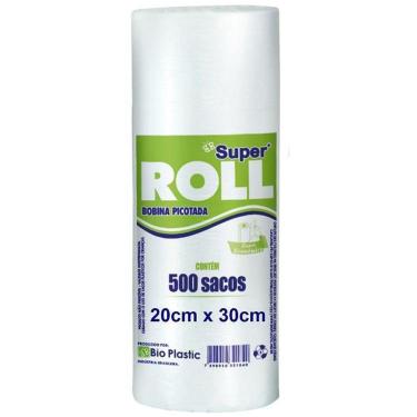 Imagem de Saco Bobina Picotada 20X30 2Kg 500 Sacos Transparente