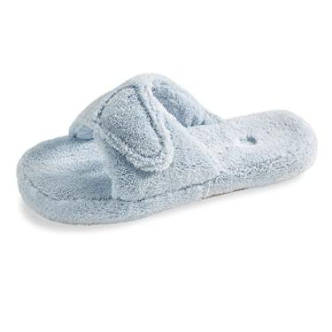 Imagem de Acorn Pantufa feminina de spa, Pó azul, 8-9 Wide