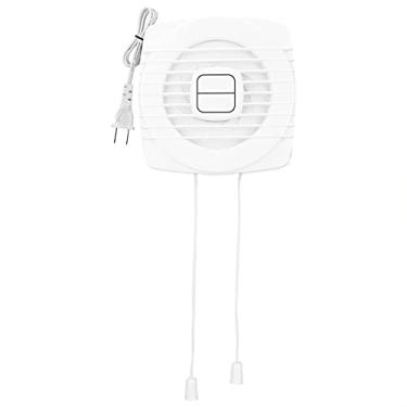 Imagem de Fã exausto Casa de 6 polegadas de 6 polegadas da janela de janela de parede de ar ventilação branca ventilação exaustor banheiro pendurado no duto de parede soprador de ar, 12w Ventiladores de ventila