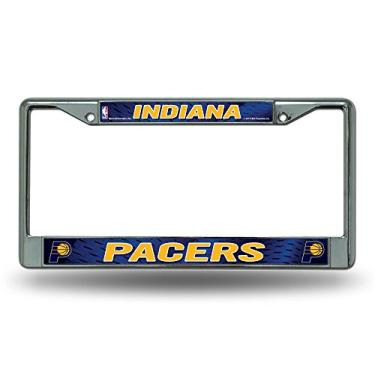 Imagem de NBA Indiana Pacers Moldura de placa de licença cromada padrão
