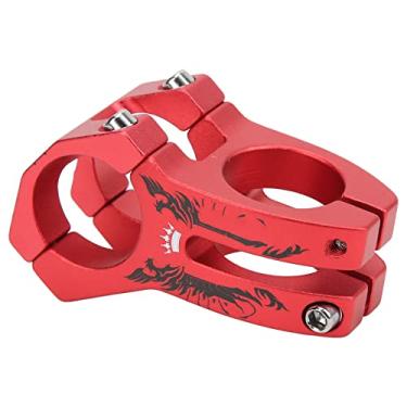 Imagem de Vbestlife Haste de bicicleta de 31,8 mm, suporte de haste de guidão curto de liga de alumínio para ciclismo (capa de fone de ouvido de bicicleta vermelha)