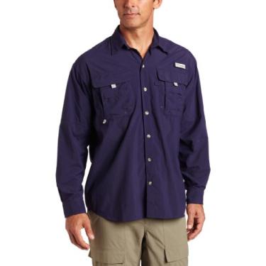 Imagem de Columbia Men's Bahama II Long Sleeve Shirt, Eclipse Blue, Large