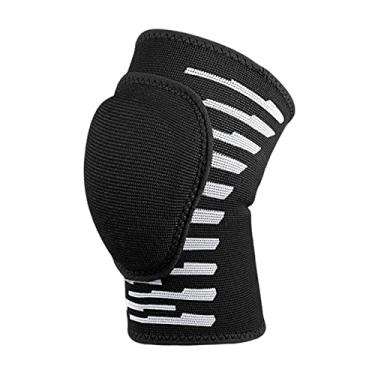 Imagem de Esquirla Almofa de Joelho para Esponja Acolchoa Flexível Respirável Elástica Anticoli de Joelho para Ciclismo nça Esportes Escala Equip, Preto