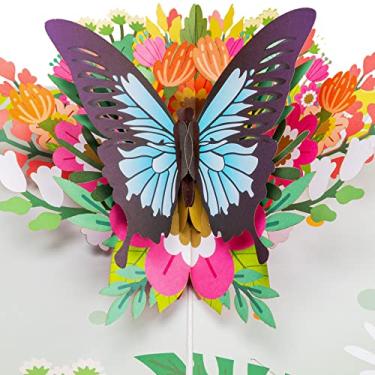 Imagem de Paper Love Cartão pop-up borboleta primavera 3D, presente para o dia das mães, aniversário, casamento, aniversário, agradecimento, bem-estar, todas as ocasiões ou apenas porque - capa de 12,7 cm x