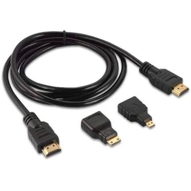 Imagem de Cabo Hdmi 1.5M Kit Adaptadores It-Blue Le-6623 3 Em 1