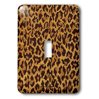 Imagem de 3dRose lsp_4966_1" Leopardo impresso dourado e marrom único interruptor